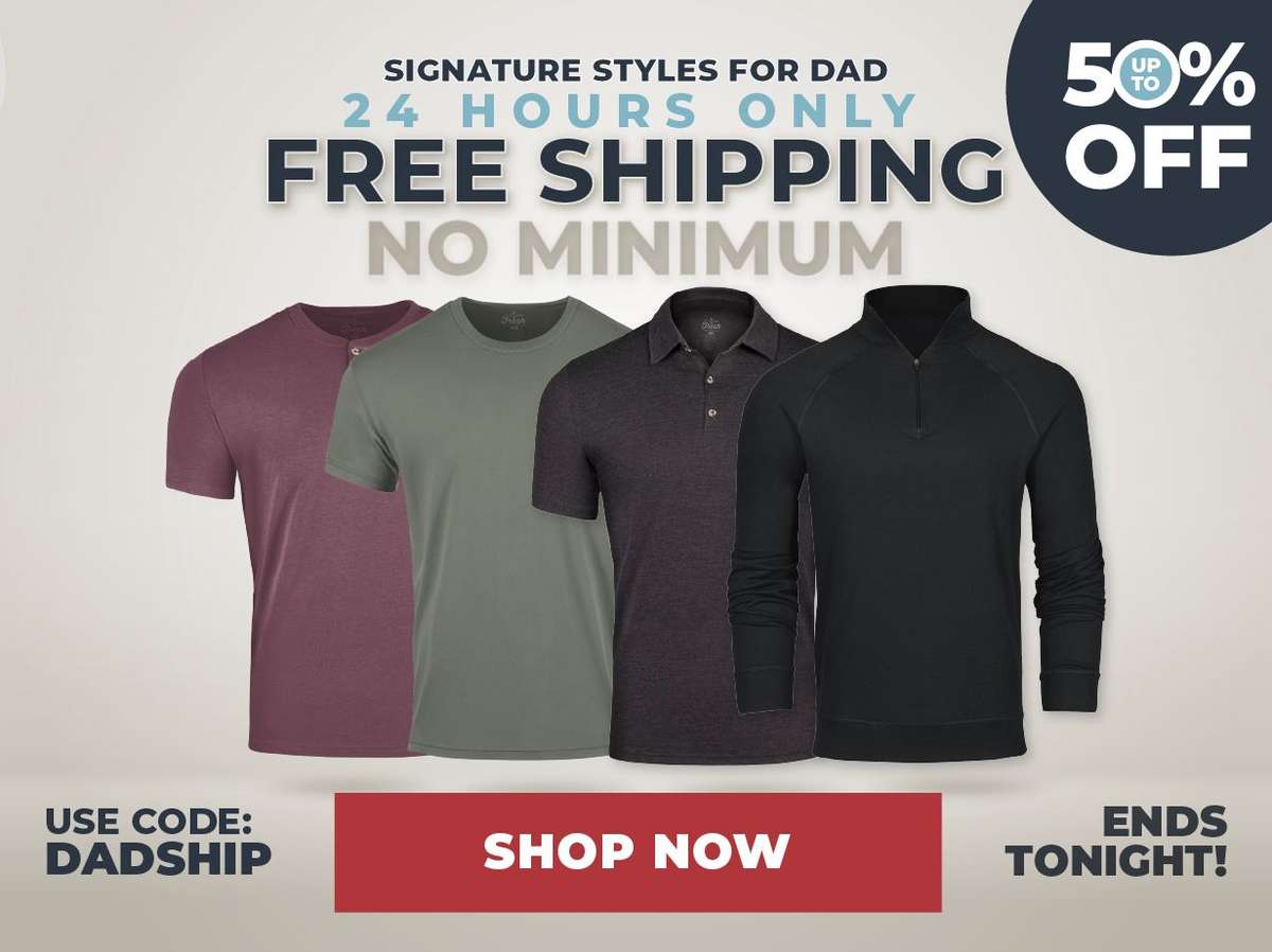 LAST CHANCE Signature Styles for Dad | Fresh Clean Threads